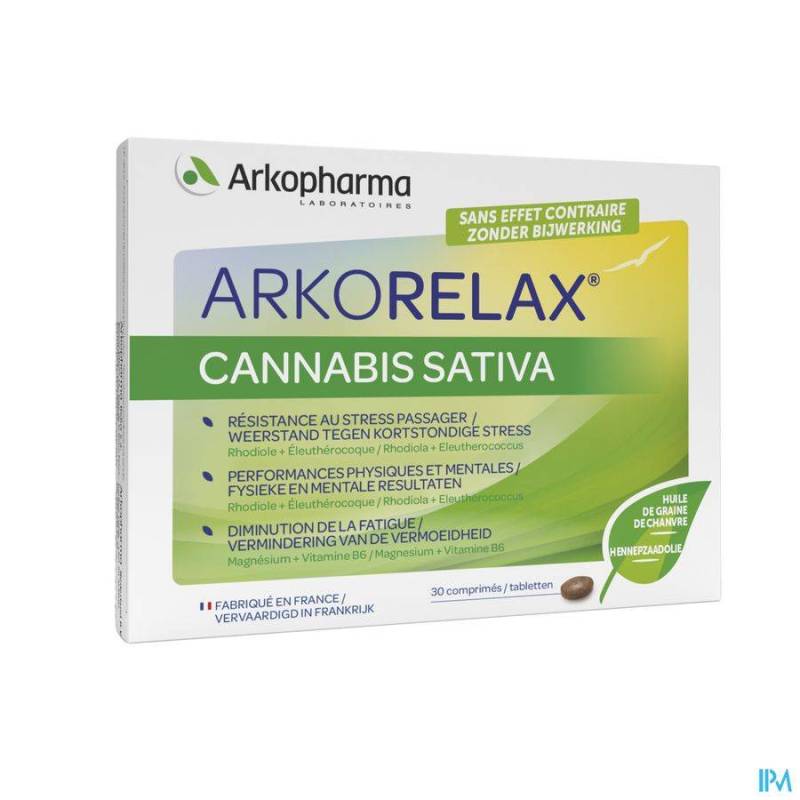 ARKORELAX STRESS CONTROL CANNABIS SATIVA COMP 30