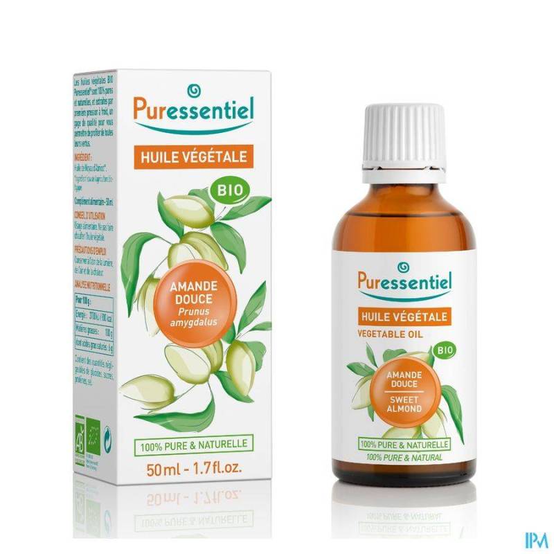 PURESSENTIEL HUILE VEGETALE BIO AMANDE DOUCE 50ML