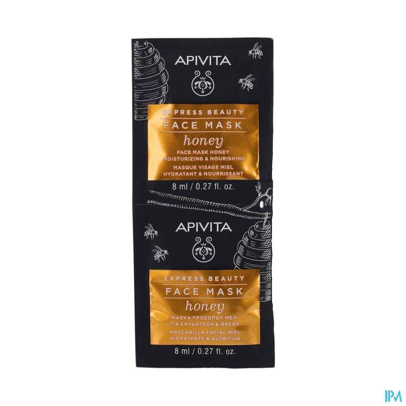 APIVITA EXPRESS BEAUTY FACE MASK HONEY MOIS.&NOUR.