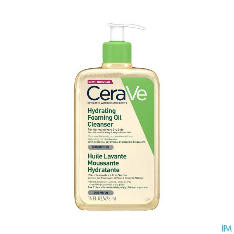 CERAVE HUILE LAVANTE MOUSSANTE HYDRATANTE 473ML