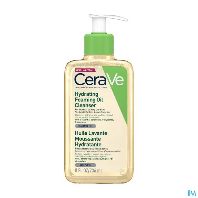 CERAVE HUILE LAVANTE MOUSSANTE HYDRATANTE 236ML