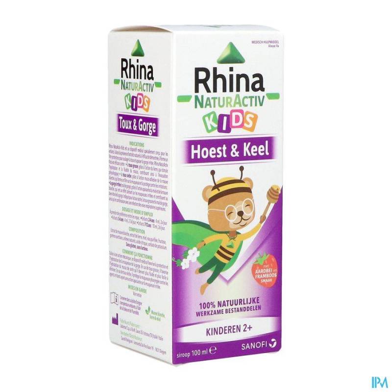 RHINA NATUR ACTIV HOEST KIDS SIROOP 100ML