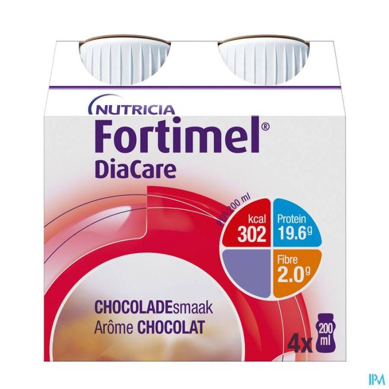 FORTIMEL DIACARE CHOCOLADE 4X200ML