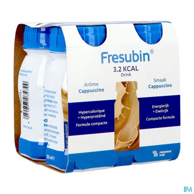 FRESUBIN 3.2KCAL DRINK CAPPUCINO 4X125ML