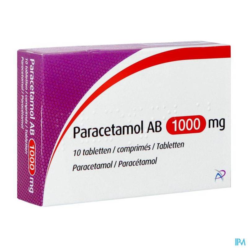 PARACETAMOL AB 1000MG COMP 10