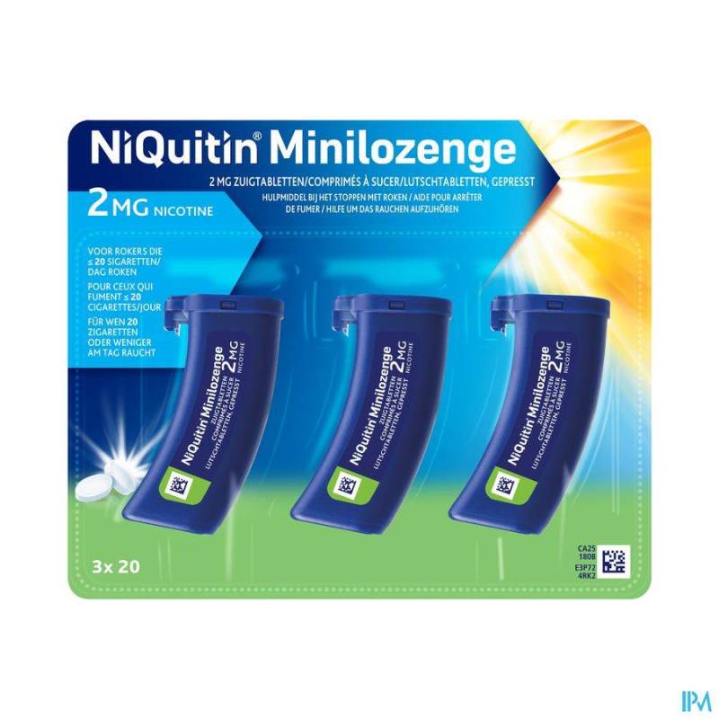 NIQUITIN 2,0MG MINILOZENGE COMP A SUCER 60