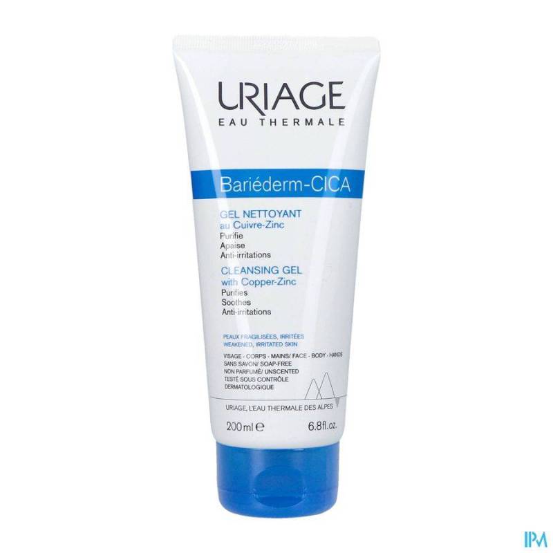 URIAGE BARIEDERM CICA GEL NETT. CUIVRE ZINC 200ML