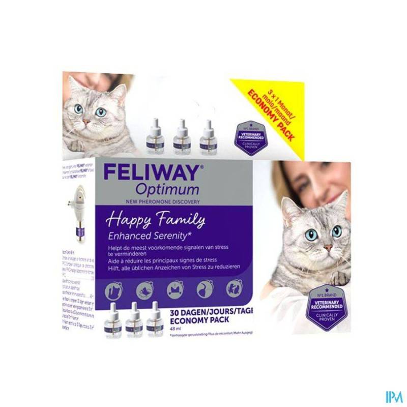 FELIWAY OPTIMUM NAVULLING 3-PACK 3 X 48