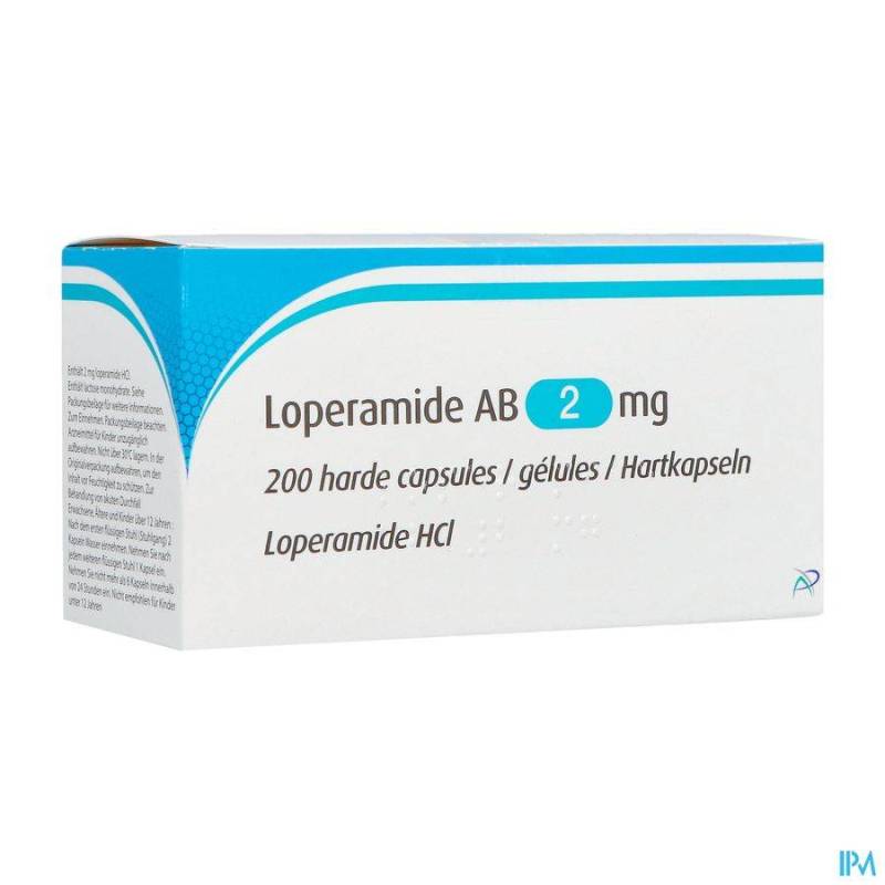 LOPERAMIDE AB 2MG CAPS DUR 200 X 2MG