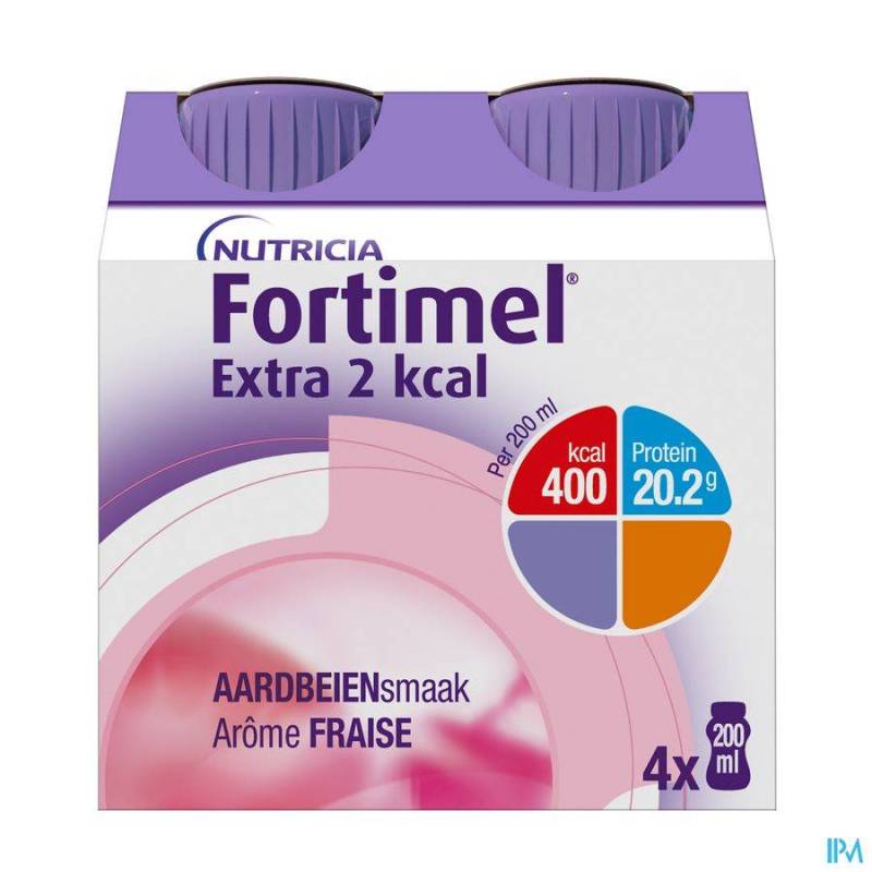 FORTIMEL EXTRA 2KCAL AARDBEI 4X200ML