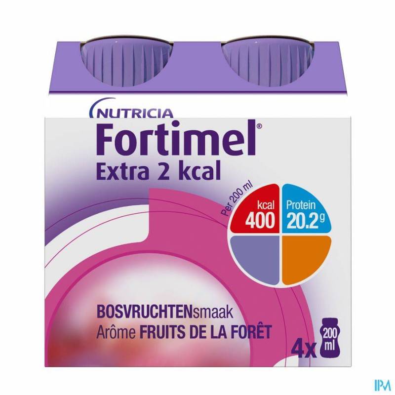 FORTIMEL EXTRA 2KCAL BOSVRUCHTEN 4X200ML