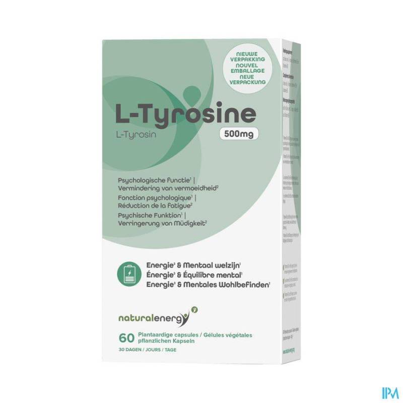 NATURAL ENERGY L-TYROSINE 500MG CAPS 60