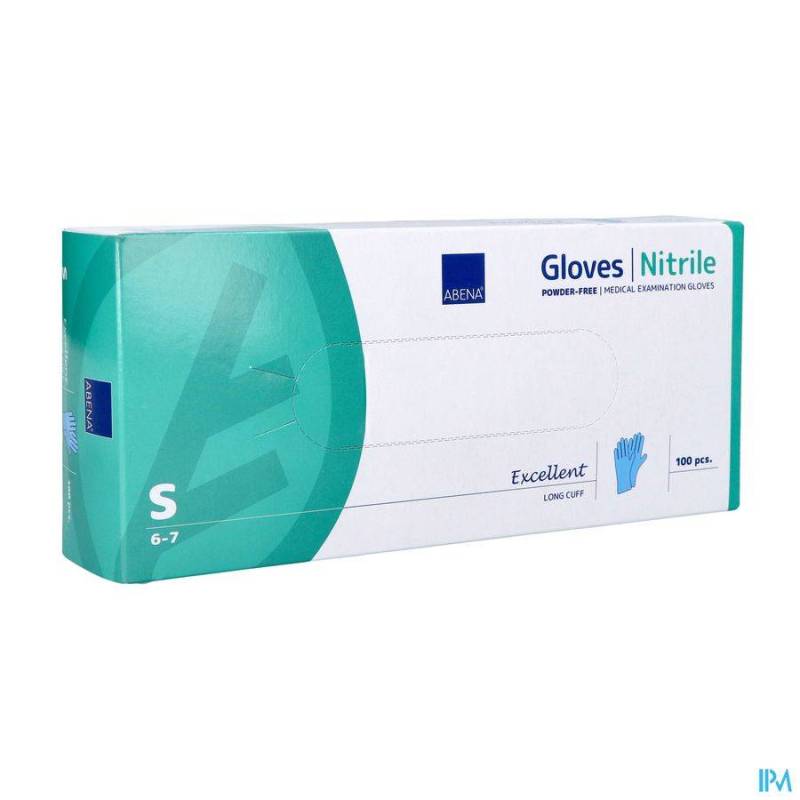 ABENA EXCELLENT HANDSCHOEN NITRILE S BLAUW