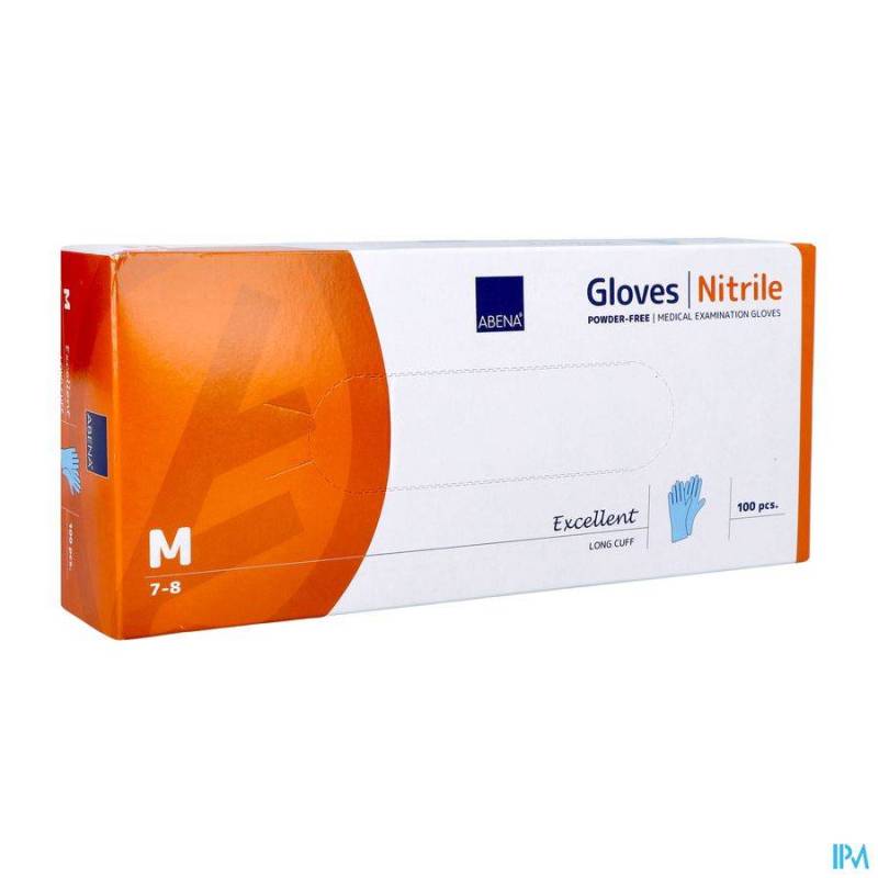 ABENA EXCELLENT HANDSCHOEN NITRILE M BLAUW