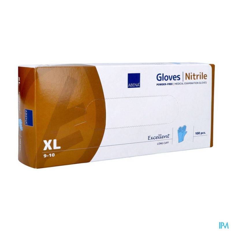 ABENA EXCELLENT HANDSCHOEN NITRILE XL BLAUW