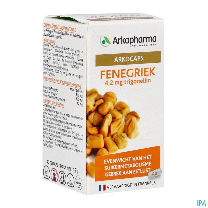 ARKOGELULES FENUGREC COMP 40