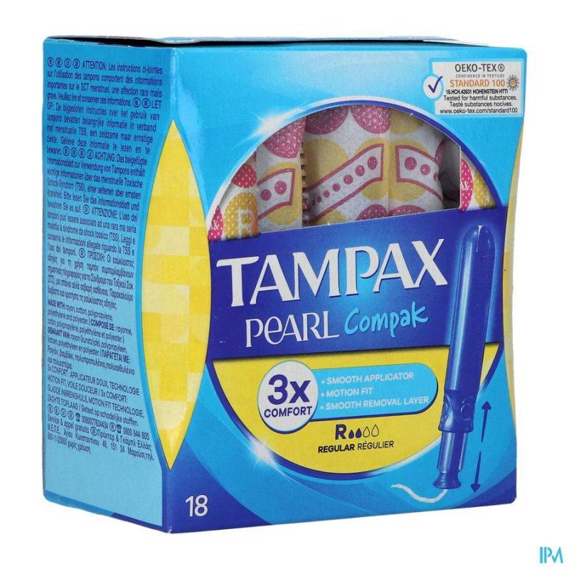 TAMPAX PEARL COMPAK REGULAR 18