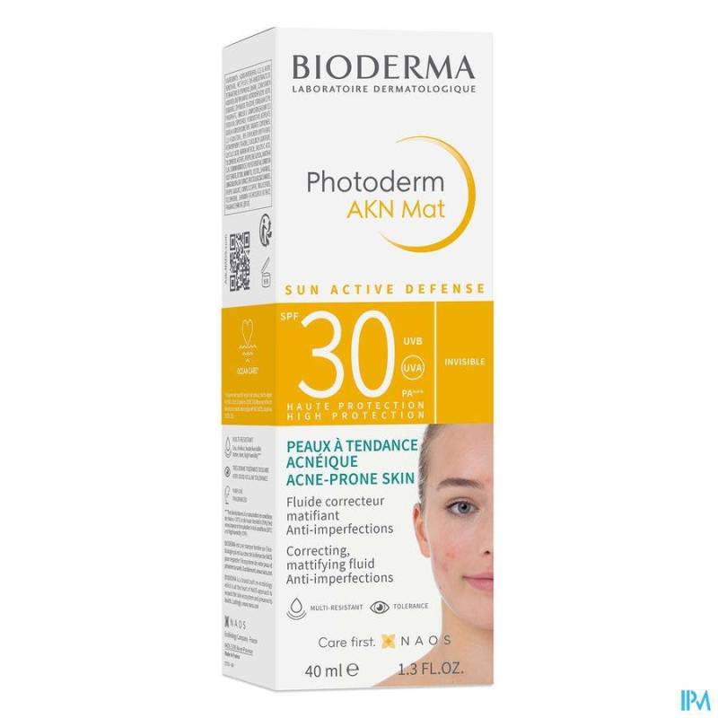 BIODERMA PHOTODERM AKN MAT IP30 FLUIDE NF 40ML