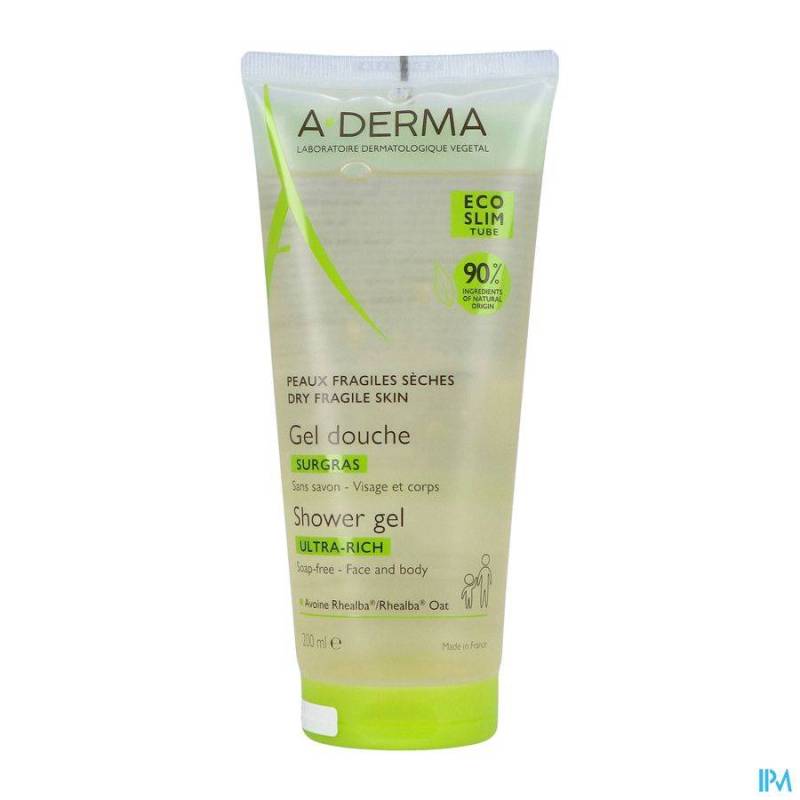 ADERMA LES INDISPENS. GEL DOUCHE SURGRAS 200ML