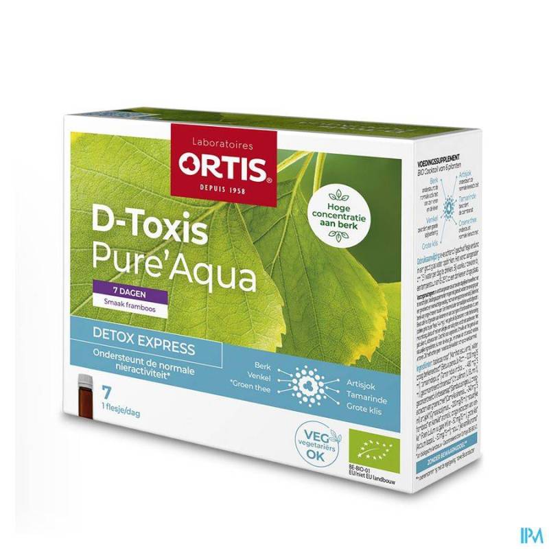 D TOXIS PURE AQUA FRAMBOISE 7X15ML