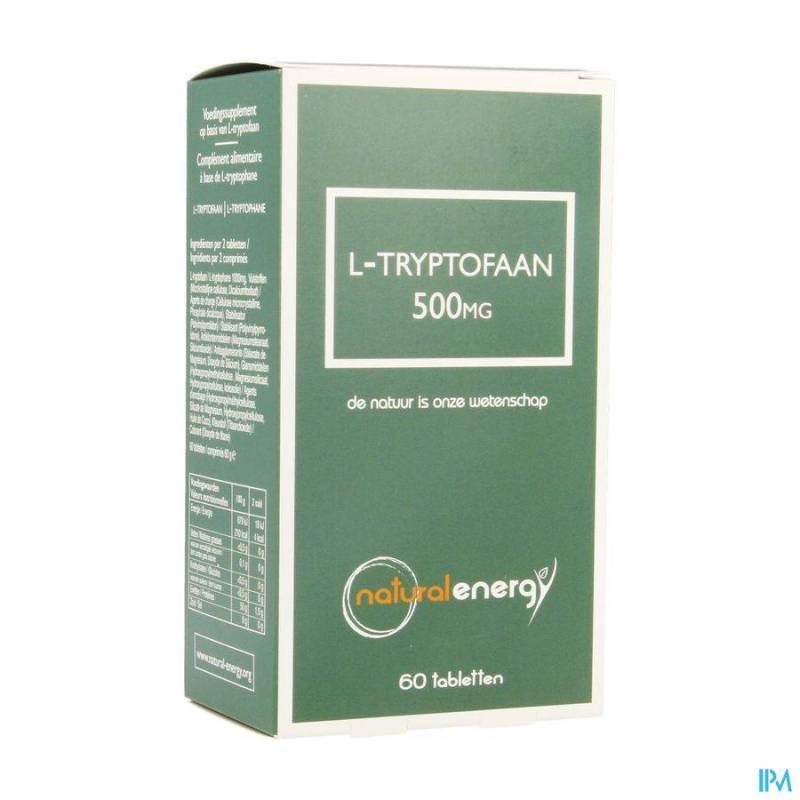 L-TRYPTOFAAN NATURAL ENERGY 500MG TABL 60