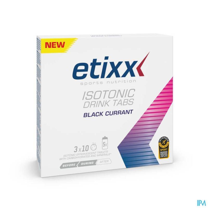 ETIXX ISOTONIC BLACKCURRANT BRUISTABL. 3X10