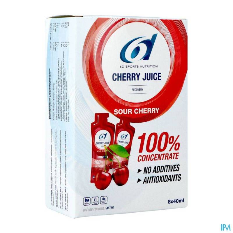 6D CHERRY JUICE 8X40ML