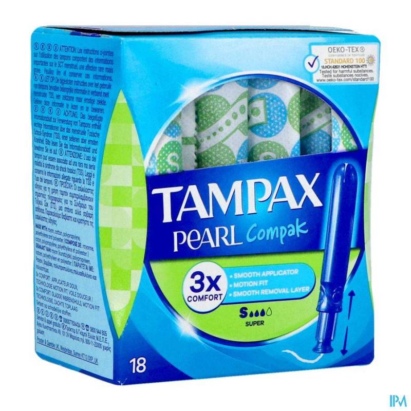 TAMPAX PEARL COMPAK SUPER 18