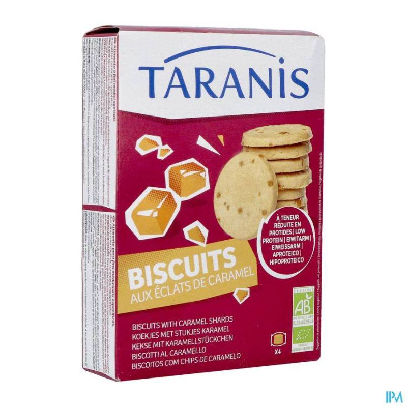 TARANIS COOKIES ECLATS CARAMEL 120G BIO REVOGAN