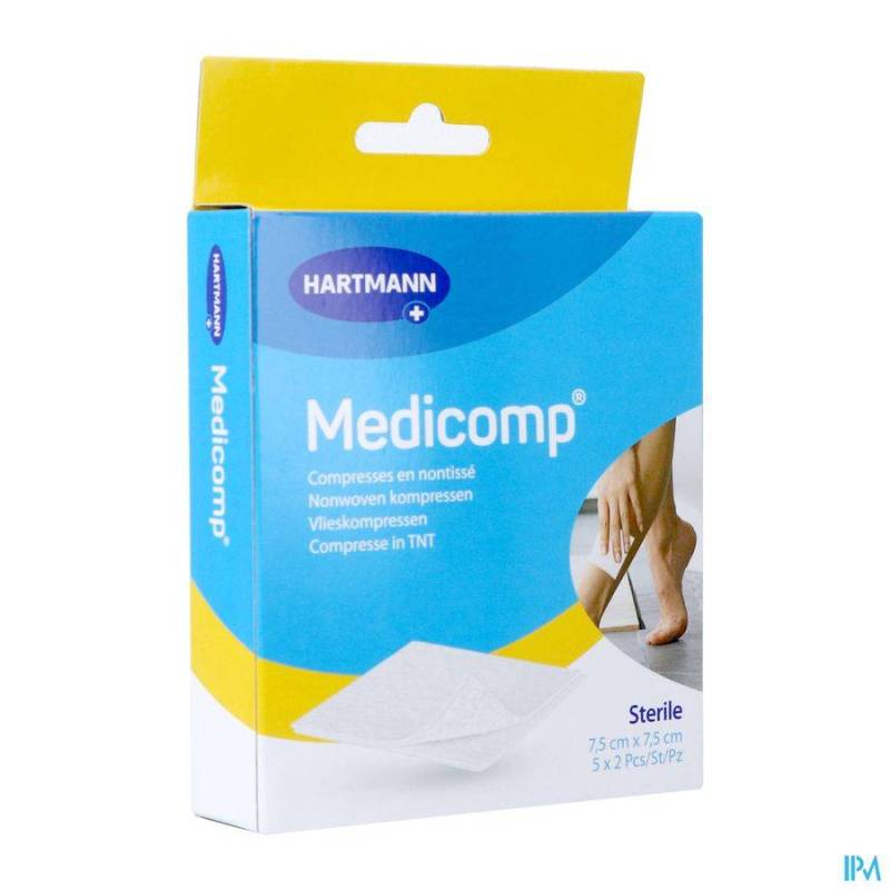 MEDICOMP COMPRESS SELFCARE 7,5X7,5CM 5X2