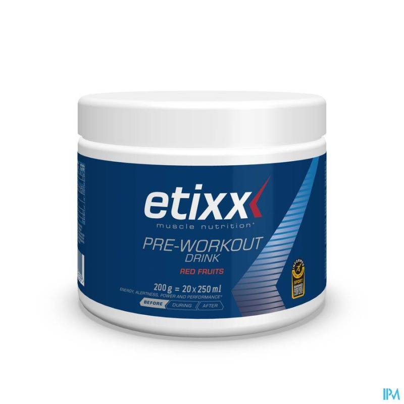 ETIXX PRE-WORKOUT RED FRUITS PDR 200G