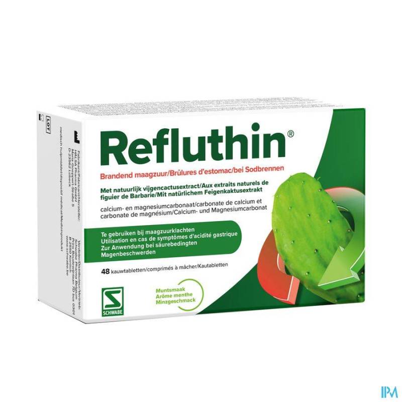 REFLUTHIN MUNT 48 KAUWTABLETTEN