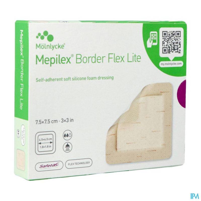 MEPILEX BORDER FLEX LITE 7,5CMX7,5CM 5 581250