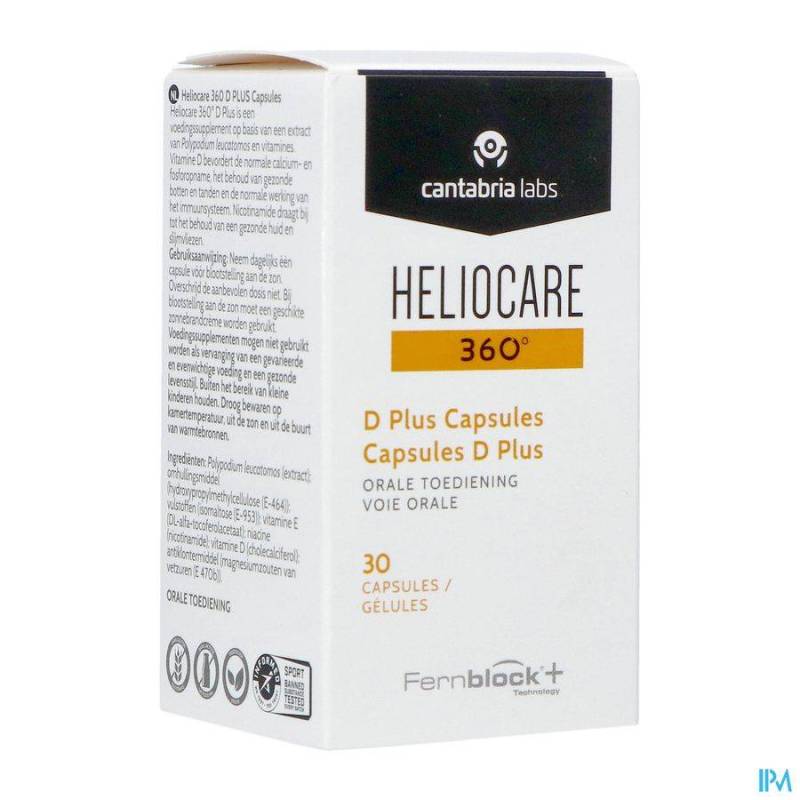 HELIOCARE 360 D PLUS CAPS 30