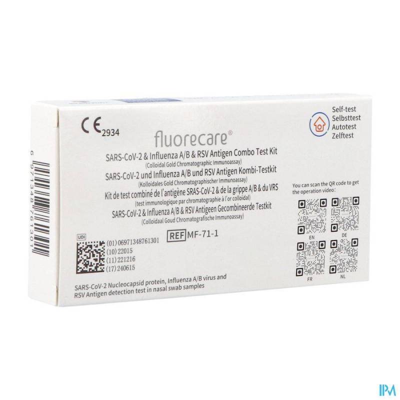 FLUORECARE COMBI RSV/FLU/COVID AUTOTEST 1 MAGIS