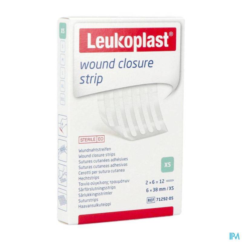 LEUKOPLAST WOUND CLOSURE STRIP 6X38MM 12