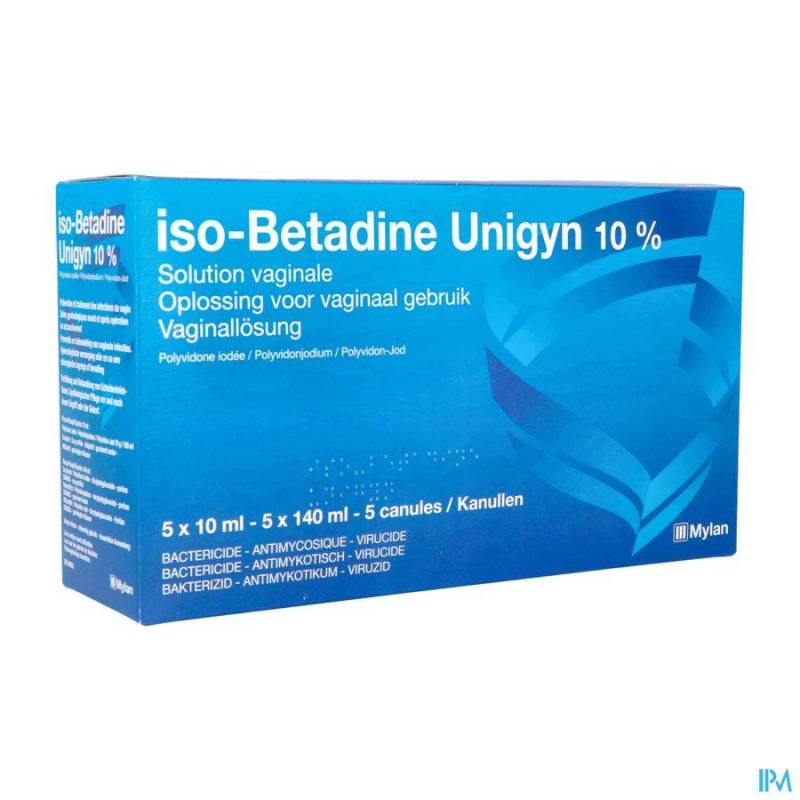 ISO BETADINE UNIGY 10% OPL VAGINAAL FL 5X10ML NF