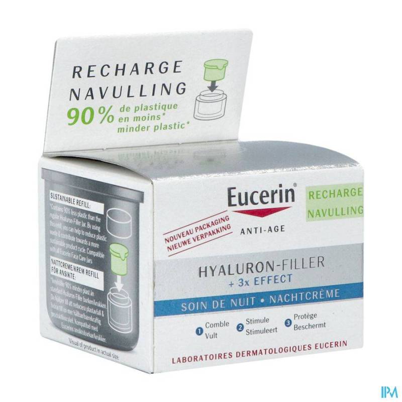 EUCERIN HYALURON-FILLER X3 NACHTCREME NAVUL. 50ML