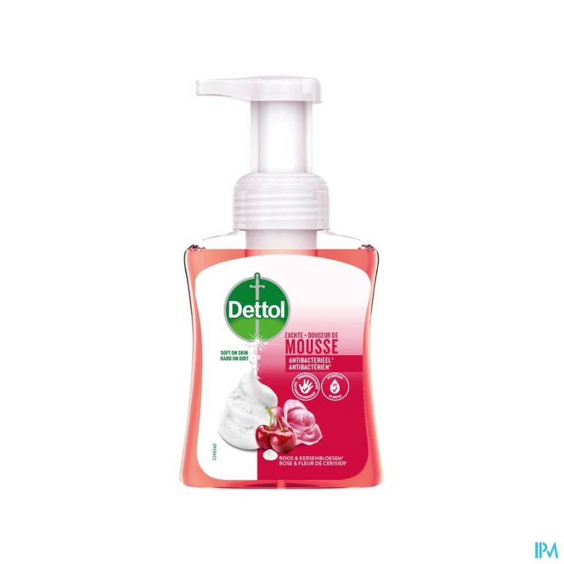 DETTOL DOUCEUR MOUSSE ROSE&FLEUR CERISIER 250ML