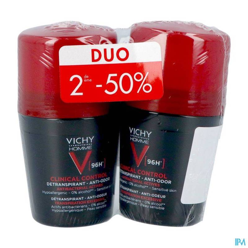 VICHY DEO H ROLL 96H CLINICAL CTRL DUO 50ML 2E-50%