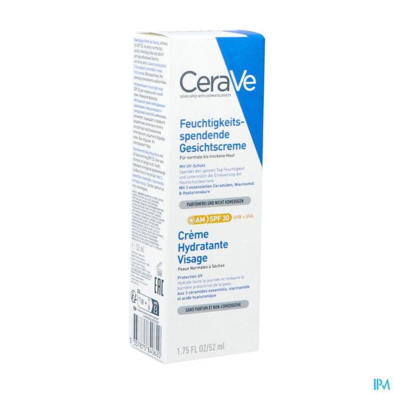 CERAVE CREME HYDRATANTE VISAGE IP30 52ML