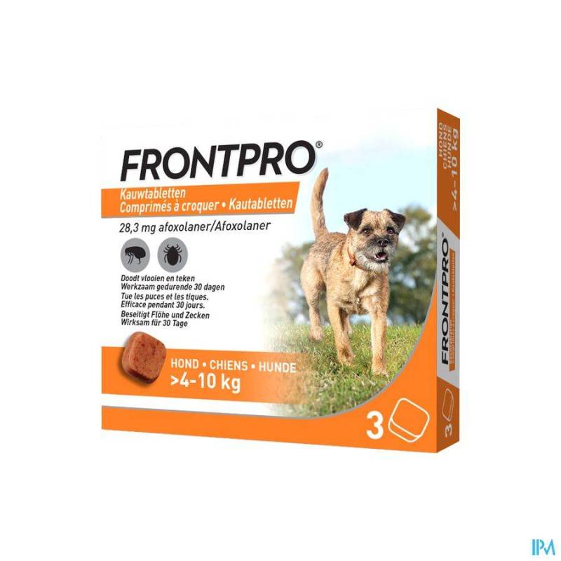 FRONTPRO 28MG 4-10KG CHIEN COMP CROQ 3