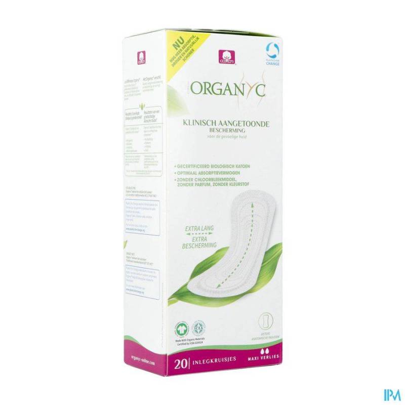 ORGANYC PROTEGE SLIP MAXI COTON BIO 20