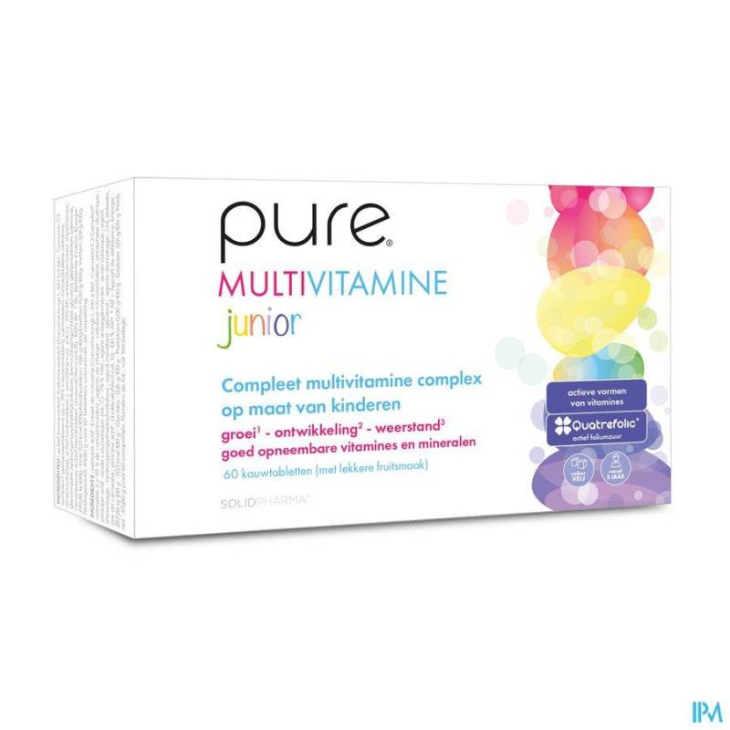 PURE MULTIVITAMINE JUNIOR COMP A CROQUER 60