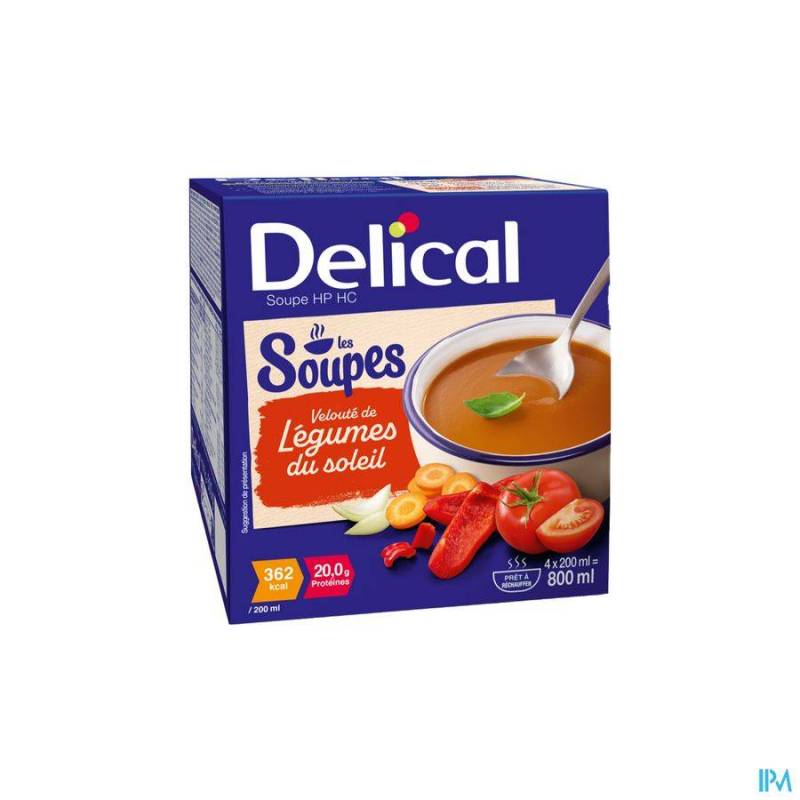 DELICAL SOUPE VELOUTE LEGUMES SOLEIL 4X200ML