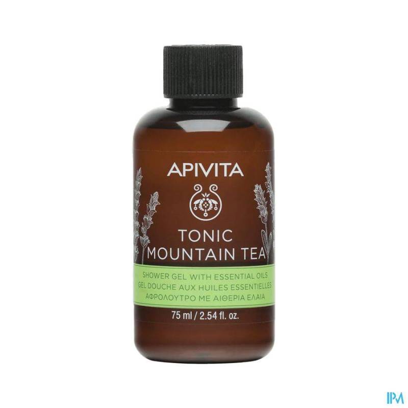 APIVITA TONIC MOUNTAIN TEA SHOWER GEL ESS OIL 75ML