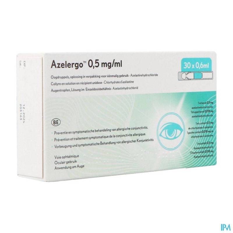 AZELERGO GOUTTES OCULAIRES UNIDOSES 30