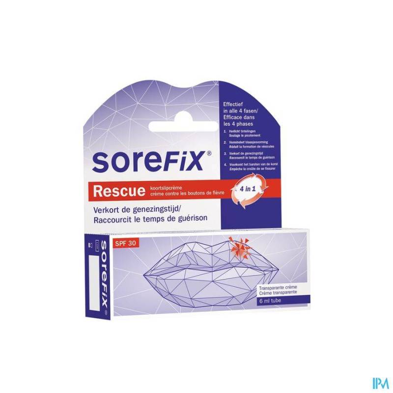 SOREFIX RESCUE SOLUTION BOUTONS FIEVRE TUBE 6ML