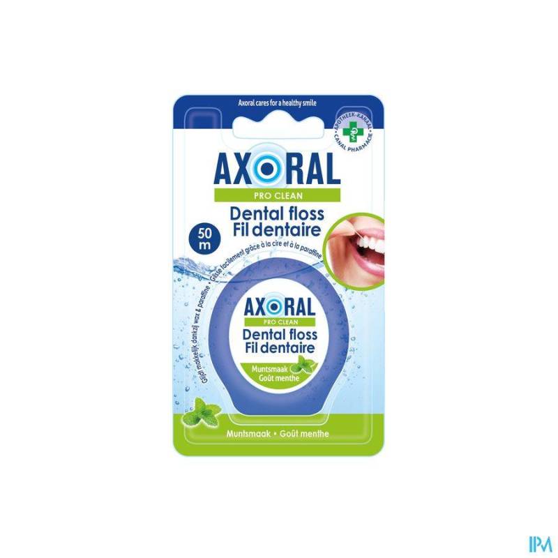 AXORAL FLOSS PRO-CLEAN WAXED MINT 50 M 1