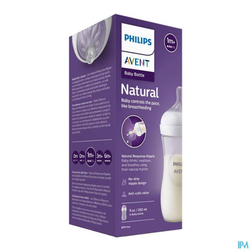 PHIIPS AVENT NATURAL 3.0 ZUIGFLES 260ML